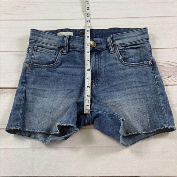 KUT from the Kloth Womens Blue Cutoff Gidget Frey Denim Jean Shorts Size 00 - Picture 12 of 12